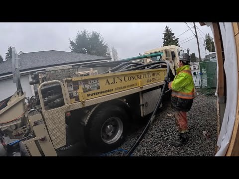 A typical day of pumping concrete.