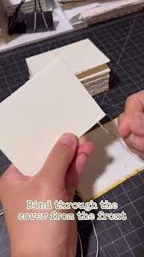 Coptic stitch binding tutorial p.1 🌼🌸🌟🍀 #bookbinding #copticbinding #bookmaking