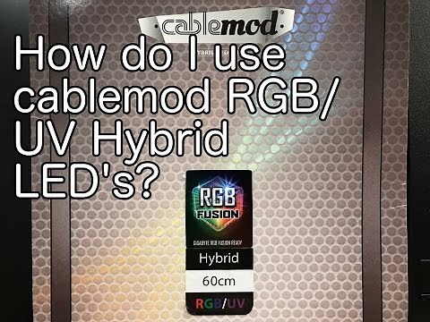Overview and install of Cablemod widebeam RGB/UV hybrid LED Strips