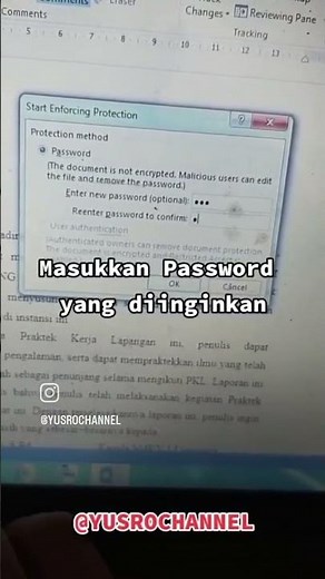 Cara Dokumen Word agar tidak bisa di copas
