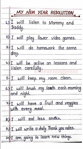 My new year resolution 2025 essay | New year resolution 2025 | How to make new year resolution