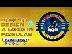 🎨 How to Design a Professional Radio Station Logo in Pixellab | Step by Step Tutorial