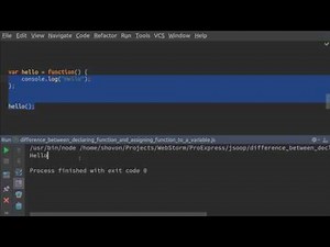 JavaScript: The Differences Between Declaring a Function and Assigning a Function to a Variable