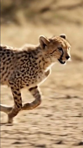 Baby Cheetah’s First Hunting Lesson 🐆