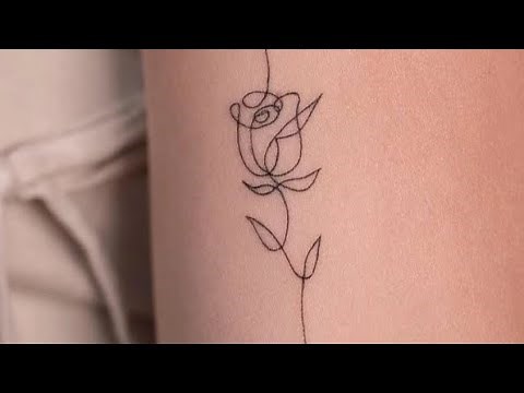 FLOWER Tattoo Art in ONE Line?