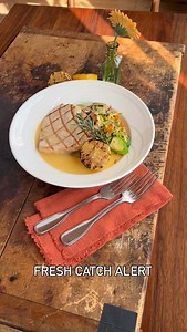 22 reactions |  Just Dropped: Grilled Swordfish ✨ Our wild-caught Atlantic swordfish is light, flavorful, and ready to impress. Served with a lemon rosemary wine sauce over sweet potato hash, brussels sprouts, red onion, and zucchini. Clean, satisfying, and perfect for fall. This fresh catch is available for a limited time—reserve your table at karlscabin.com | Karl's Cabin Restaurant & Banquets in Plymouth | Facebook