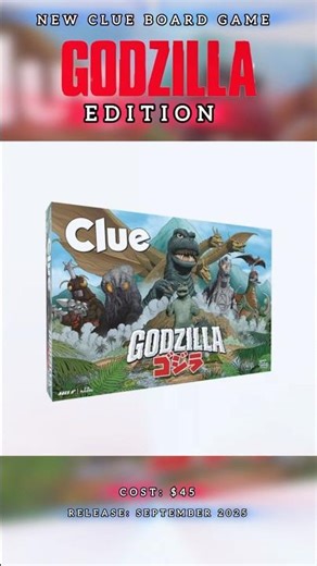 |NEW| [GODZILLA EDITION] CLUE BOARD GAME
