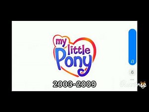 My Little Pony historical logos Backwards