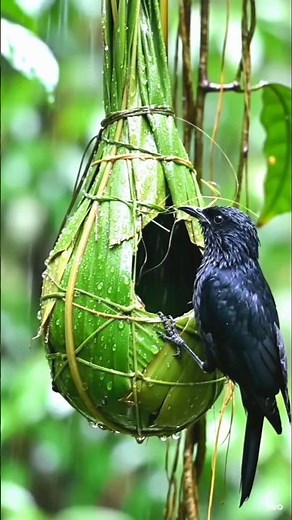 Amazing Tailorbird Sewing Banana Leaf Nest in Rain | Eggs to Baby Birds | Ultra Realistic 12K