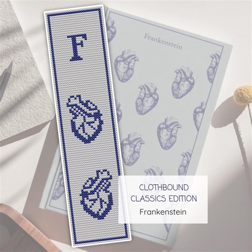 Frankenstein Stitch Bookmark Pattern | Penguin Clothbound Classics Edition - Etsy