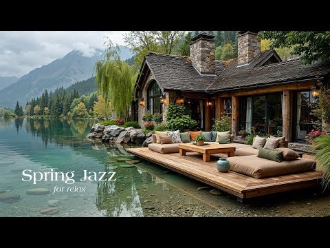 Smooth Morning Spring Jazz By The Lake - Gentle Nature Ambience With Instrumental Jazz For Relax