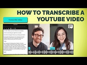 How to Generate a Transcript of a YouTube Video