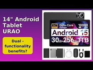 REVIEW (2026): 14" Android Tablet URAO. Features.