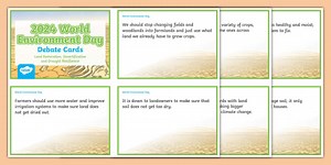 KS2 World Environment Day 2025 Debate Cards