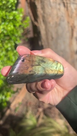 Sunset Flash Labradorite Freeform, 3.41” | Orange Flash | Crystal Freeform - Etsy