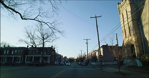 Driving Down the Street in Richmond, Virginia