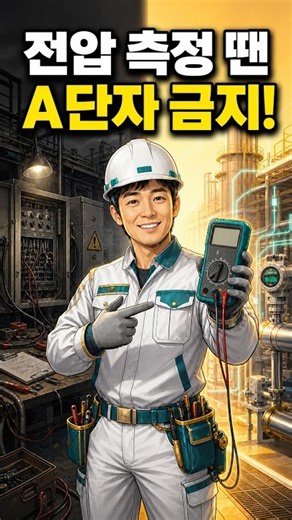 테스터기 사용법, 전압 측정 땐 A단자 금지!｜초보자 전기기초 #shorts
