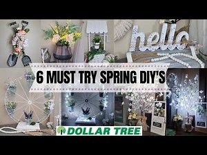 6 MUST TRY DOLLAR TREE SPRING DIY'S