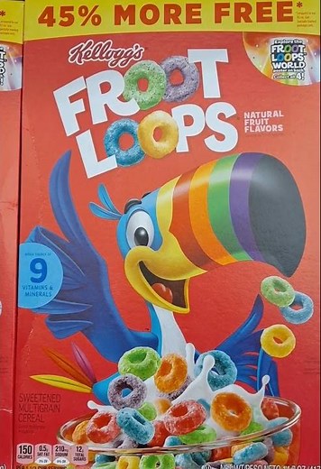 Froot Loops! Classic Cereal box fun! #frootloops #cereal #shorts