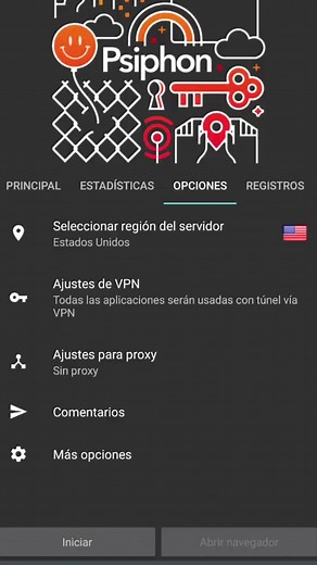 Conectarte con Psiphon Pro VPN: Internet Gratis Fácil
