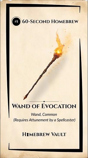 Wand of Evocation | Common Magic Item for D&D 5e