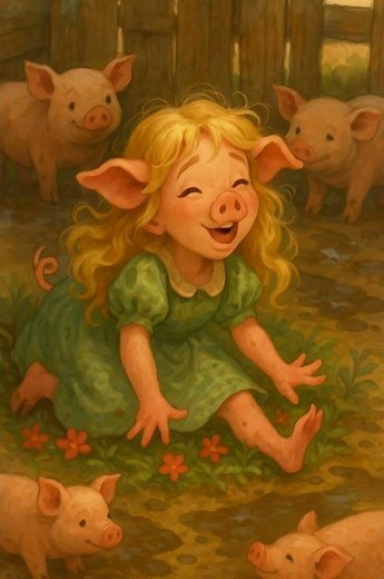 Magical Girl In Pig TF An Animal Transformation #shorts