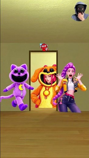 CATNAP AND RUMI HIDE N SICK!🤣 #gmod #shorts