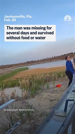 Missing Florida man found alive in 'quick sand'