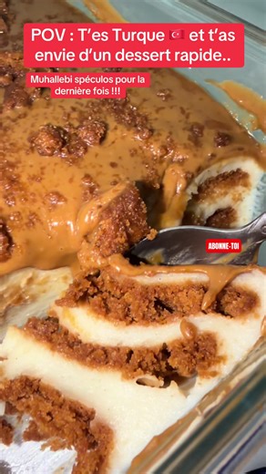 Quick Biscoff Muhallebi Dessert Recipe