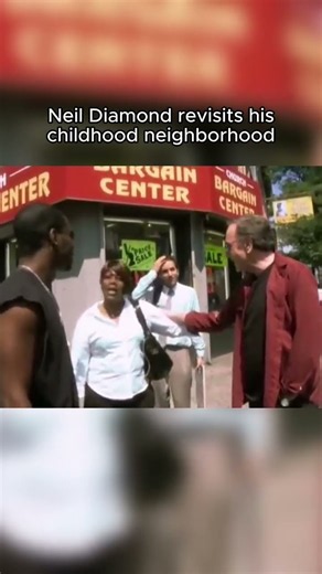 Neil Diamond stepped back in time as he walked the streets of Brooklyn, New York, where he grew up.