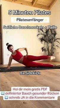 Pilates für Anfänger - definierte Taille #pilatesworkout #pilateszuhause #pilatesübungen #pilates