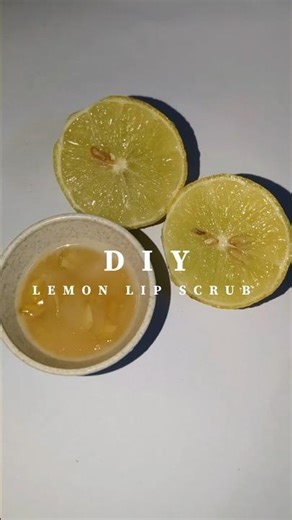 DIY LEMON LIP SCRUB🍋 for dark & pigmented lips🫦💛