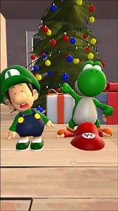 Yoshi drums Baby Mario