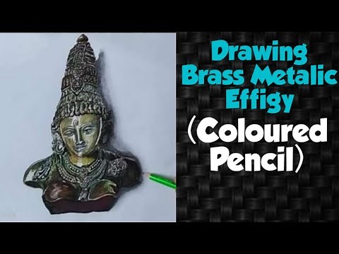 How To Draw Brass - Metalic Object | Realistic Object Drawing | Perspective Academy