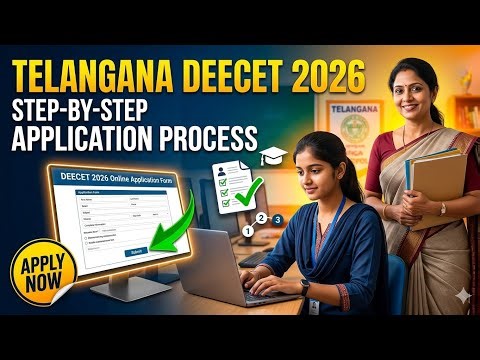 Telangana DEECET Application Process/TG DEECET 2026 Application Process‪@StudentUpdates247‬
