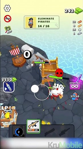 Jetpack Survivor Gameplay - Merge Island (Android, IOS)