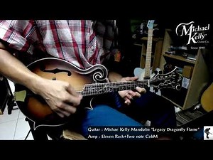 Michael Kelly Mandolin Legacy Dragonfly Flame Sound check By Mr.Wat Suwat