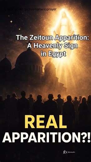 The Zeitoun Apparition: A Heavenly Sign in Egypt #love #holymother