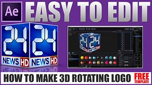 How To Make 3D Rotating Logo | Free After Effects Template