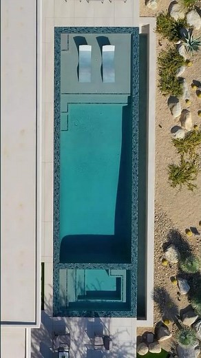 Modern Infinity Pool at Bighorn Luxury Home in Palm Desert, Ca. #luxuryrealestate #hometour #house
