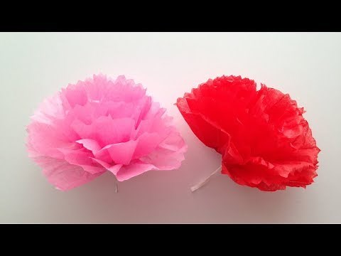 お花紙 カーネーション 簡単な作り方