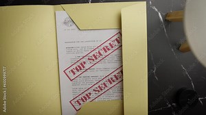 Open a folder of top secret files