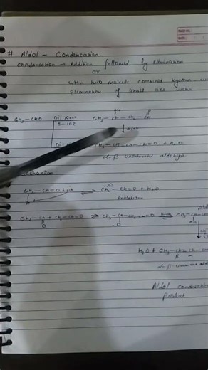 Aldol Condensation Rxn organic chemistry tricks #12th #jeeproblems #physicswallah #neet #chemistry