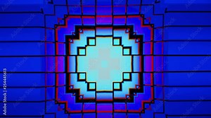 Old computer graphics theme with 1970's/1980's influence