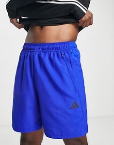 adidas Training Train Essentials 7 inch woven shorts in blue | ASOS