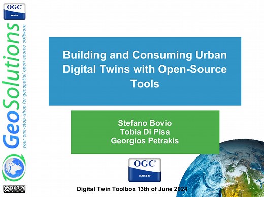 Building and Consuming Urban Digital Twins with Open-Source Tools