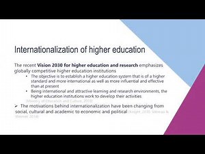 Internalization of Higher Education