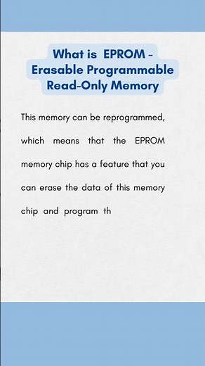 What is EPROM (Erasable Programmable read-only memory) | Computer Fundamentals |