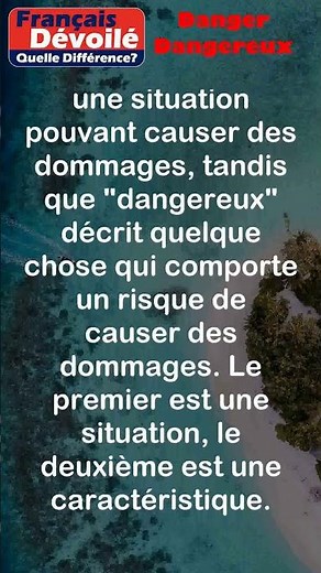 Danger et Dangereux (Quelle Diff.) #shorts