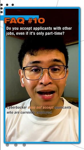 FAQ#10: Do you accept applicants with other jobs, even if it's only part time?
